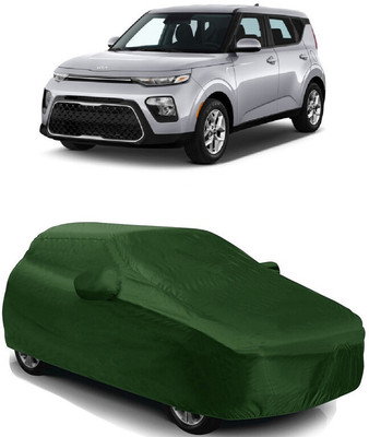 SUGASHRI Car Cover For Kia Soul (With Mirror Pockets)(Green)