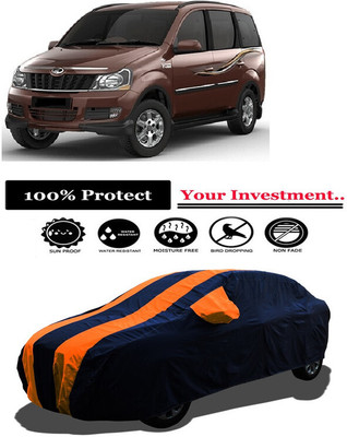 Amexride Car Cover For Mahindra Xylo LX (With Mirror Pockets)(Orange)