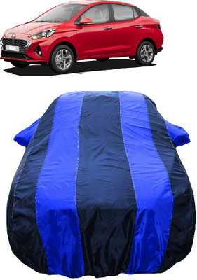 Wegather Car Cover For Hyundai Aura S AMT Petrol (With Mirror Pockets)(Blue)