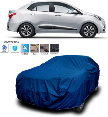 PAGORA Car Cover For Hyundai Xcent (With Mirror Pockets)(Blue)