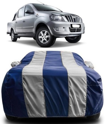 SUGASHRI Car Cover For Mahindra Genio 2 DR 5 SP 4WD 2.2 DT (With Mirror Pockets)(White, Blue)