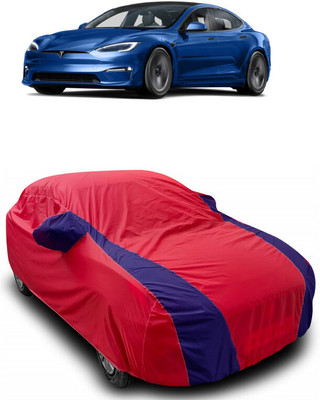 ANTOFY Car Cover For Tesla Model X Electric(Battery) (With Mirror Pockets)(Red, Blue)