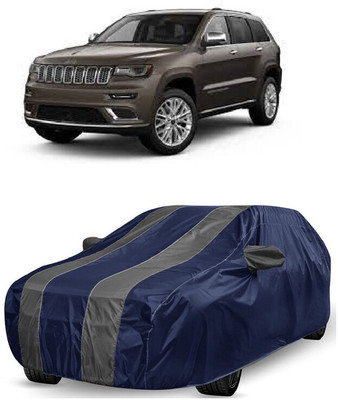 ANTOFY Car Cover For Jeep Grand Cherokee Limited 4X4 (With Mirror Pockets)(Grey, Blue)