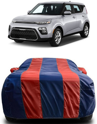 SUGASHRI Car Cover For Kia Soul (With Mirror Pockets)(Red, Blue)