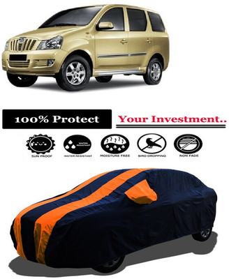 Amexride Car Cover For Mahindra Xylo E8 (With Mirror Pockets)(Orange)