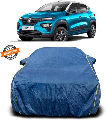 CODOKI Car Cover For Renault Kwid (With Mirror Pockets)(Blue)