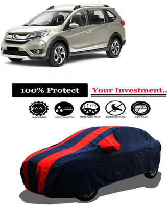 Amexride Car Cover For Honda BRV i-DTEC E MT (With Mirror Pockets)(Red)
