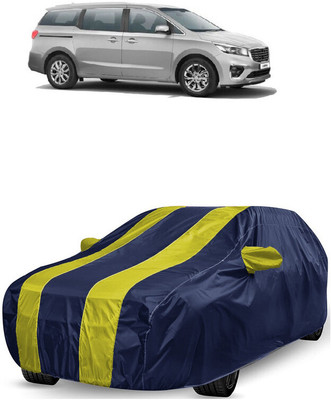 ANTOFY Car Cover For Kia Carnival Limousine Diesel (With Mirror Pockets)(Yellow, Blue)