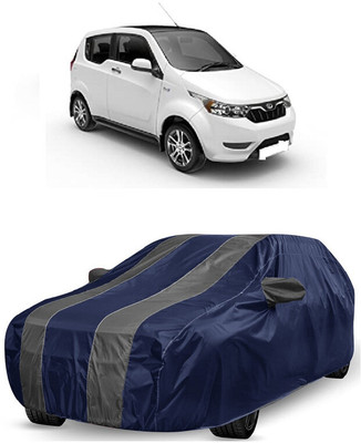 ANTOFY Car Cover For Mahindra e2oPlus P8 (With Mirror Pockets)(Grey, Blue)