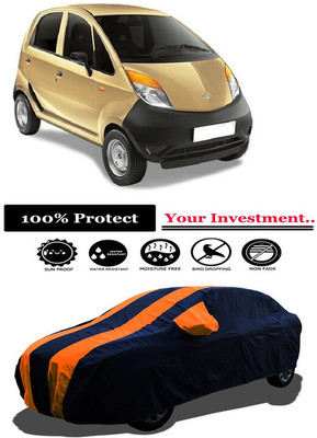 Amexride Car Cover For Tata Nano XE (With Mirror Pockets)(Orange)