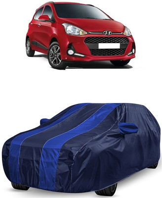 ANTOFY Car Cover For Hyundai i10 1.2L (With Mirror Pockets)(Blue, Blue)