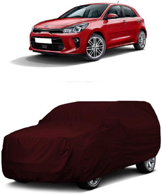 ANTOFY Car Cover For Kia Rio (With Mirror Pockets)(Maroon)
