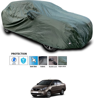 CODOKI Car Cover For Tata Indigo CS (With Mirror Pockets)(Green)