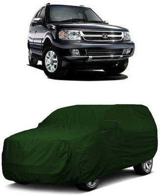 ANTOFY Car Cover For Tata Safari DICOR 2.2 EX 4x2 (With Mirror Pockets)(Green)