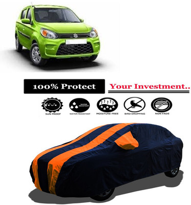 Amexride Car Cover For Maruti Suzuki Alto 800 STD Opt Petrol (With Mirror Pockets)(Orange)