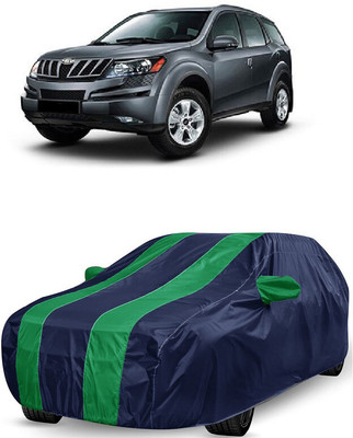 ANTOFY Car Cover For Mahindra XUV500 W8 2WD (With Mirror Pockets)(Green, Blue)