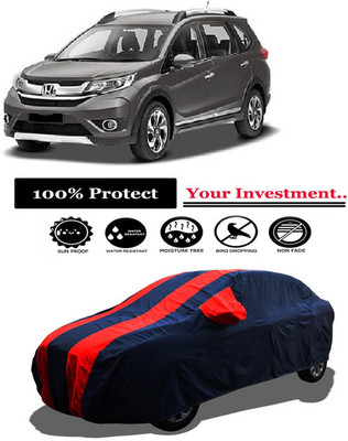 Amexride Car Cover For Honda BRV i-DTEC S MT Diesel (With Mirror Pockets)(Red)