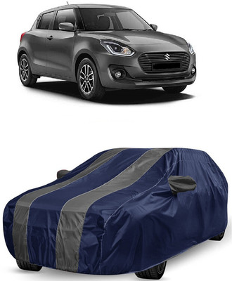 ANTOFY Car Cover For Maruti Suzuki Swift ZDi (With Mirror Pockets)(Grey, Blue)
