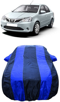 Wegather Car Cover For Toyota Etios 1.5 Xclusive (With Mirror Pockets)(Blue)