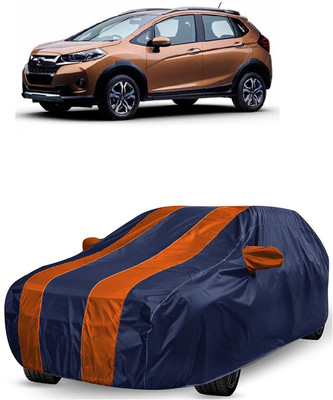 ANTOFY Car Cover For Honda WRV i-DTEC S Diesel (With Mirror Pockets)(Orange, Blue)