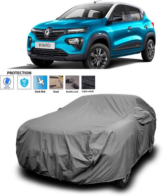 CODOKI Car Cover For Renault Kwid (With Mirror Pockets)(Grey)