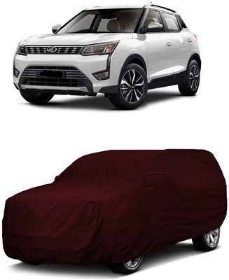 ANTOFY Car Cover For Mahindra XUV300 W8 AMT Diesel (With Mirror Pockets)(Maroon)