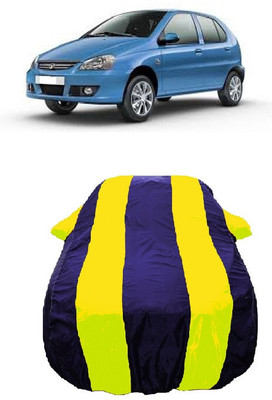 Wegather Car Cover For Tata Indica V3 (With Mirror Pockets)(Yellow)