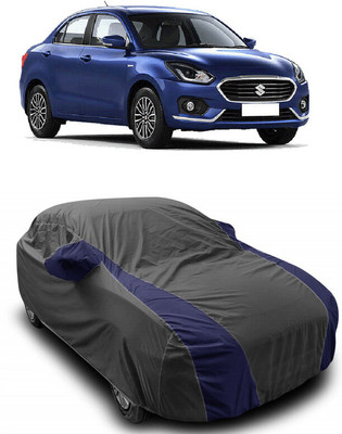 ANTOFY Car Cover For Maruti Suzuki Swift Dzire AMT ZDI (With Mirror Pockets)(Grey, Blue)
