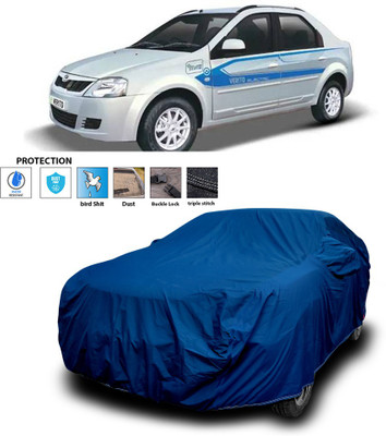 PAGORA Car Cover For Mahindra e-Verito (With Mirror Pockets)(Blue)