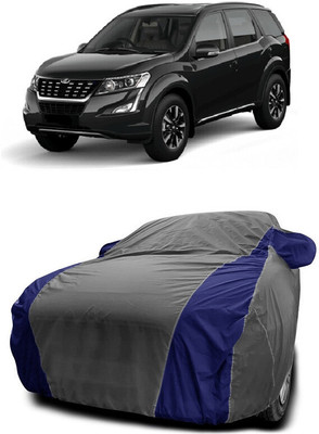 Autoprime Car Cover For Mahindra XUV500 W11 Option AWD Diesel (With Mirror Pockets)(Grey, Blue)