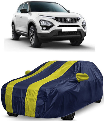 ANTOFY Car Cover For Tata Harrier XE Diesel (With Mirror Pockets)(Yellow, Blue)