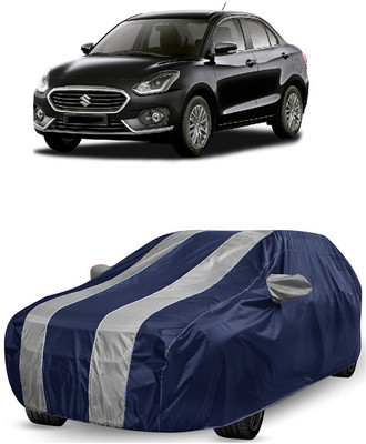 ANTOFY Car Cover For Maruti Suzuki Swift Dzire ZDI Plus Diesel (With Mirror Pockets)(White, Blue)