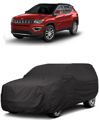 ANTOFY Car Cover For Jeep Compass 1.4 Longitude Option Petrol (With Mirror Pockets)(Grey)