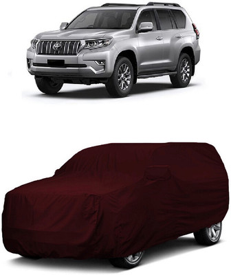 ANTOFY Car Cover For Toyota Land Cruiser Prado VX L (With Mirror Pockets)(Maroon)