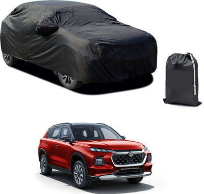 CODOKI Car Cover For Maruti Suzuki Grand Vitara (With Mirror Pockets)(Black)