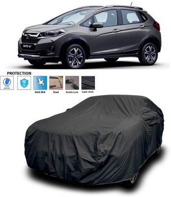 GOSHIV-car and bike accessories Car Cover For Honda WR-V (With Mirror Pockets)(Black)