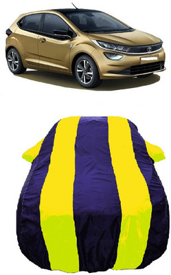 Wegather Car Cover For Tata Altroz XE Diesel (With Mirror Pockets)(Yellow)