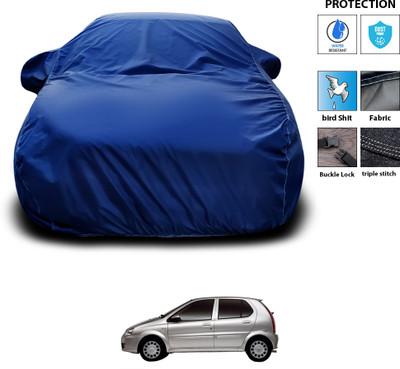CODOKI Car Cover For Tata Indica V2 (With Mirror Pockets)(Blue)