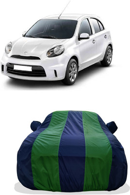 Tricway Car Cover For Nissan Micra Active XL (With Mirror Pockets)(Green)