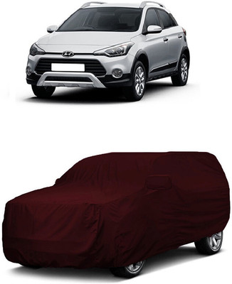 ANTOFY Car Cover For Hyundai i20 Active 1.2 (With Mirror Pockets)(Maroon)