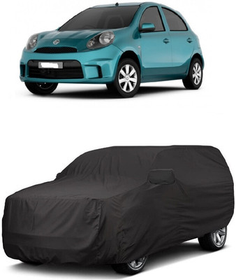 ANTOFY Car Cover For Nissan Micra Active XL Petrol (With Mirror Pockets)(Grey)