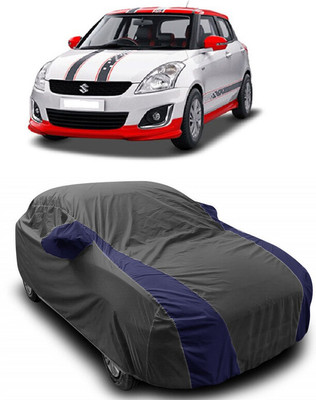 ANTOFY Car Cover For Maruti Suzuki Swift VXI Glory Limited Edition (With Mirror Pockets)(Grey, Blue)