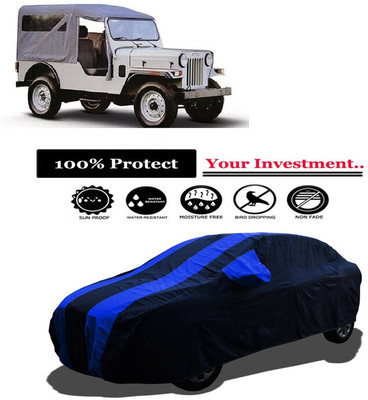 Amexride Car Cover For Mahindra Commander 650 Di (With Mirror Pockets)(Multicolor)