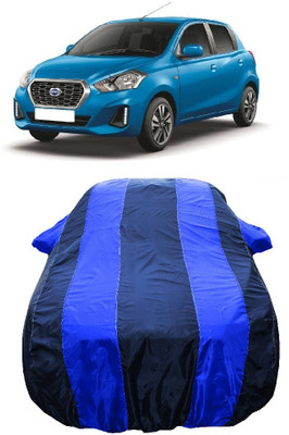 Wegather Car Cover For Datsun Go+ (With Mirror Pockets)(Blue)
