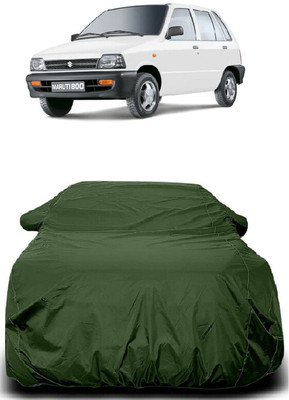 Autoprime Car Cover For Maruti 800 DUO AC LPG (With Mirror Pockets)(Green)