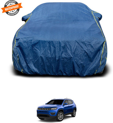 PAGORA Car Cover For Jeep Compass Facelift (With Mirror Pockets)(Blue)