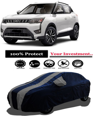 Amexride Car Cover For Mahindra XUV300 W8 AMT Diesel (With Mirror Pockets)(Grey)