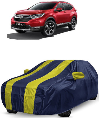 ANTOFY Car Cover For Honda CR-V 2WD Diesel (With Mirror Pockets)(Yellow, Blue)