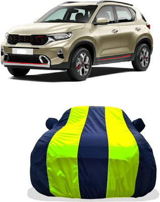 Tricway Car Cover For Kia Sonet (With Mirror Pockets)(Yellow)