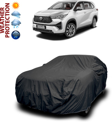 PAGORA Car Cover For Toyota Universal For Car (With Mirror Pockets)(Black)